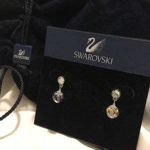 Swarovski ball drop earrings